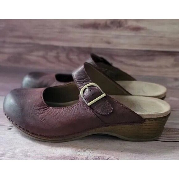 Dansko Womens Sandals Size 39 9 Martina Mule Purple - Picture 3 of 6